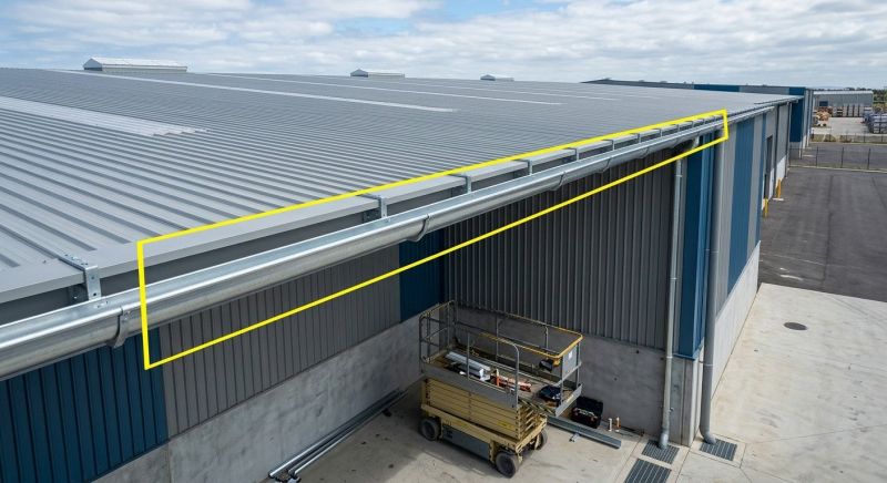 Warehouse Gutter Installation in Sacramento, CA