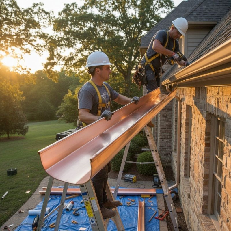 Zinc Gutters Installation