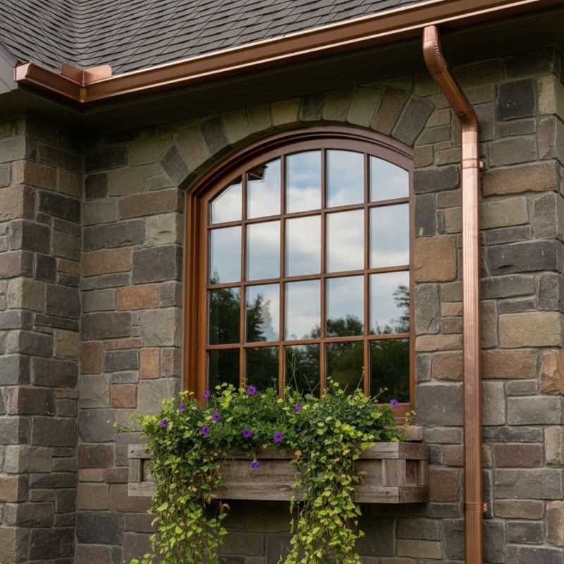 Copper Downspout Installation in San Francisco, CA