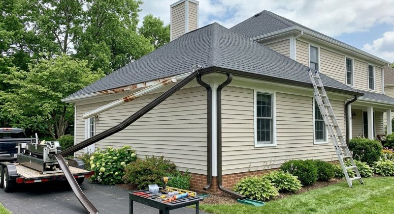 Steel Rain Gutter Installation in San Francisco, CA
