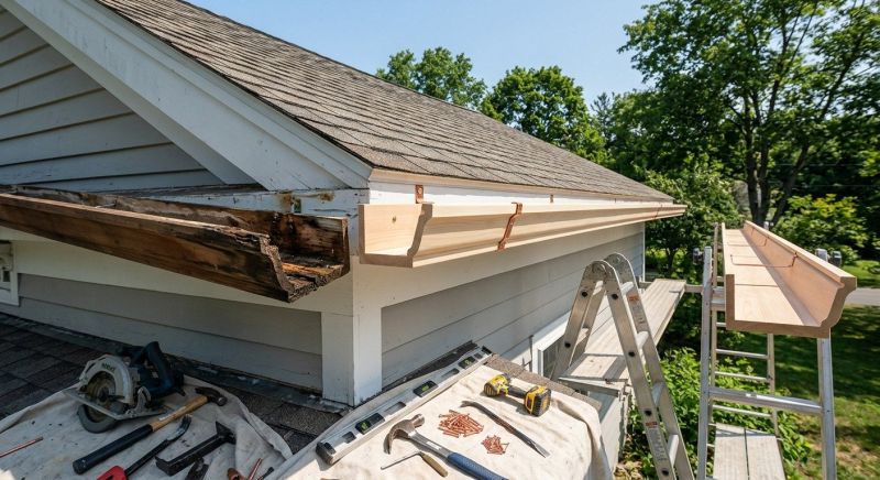 Wood Gutter Replacement in Mcdonough, GA