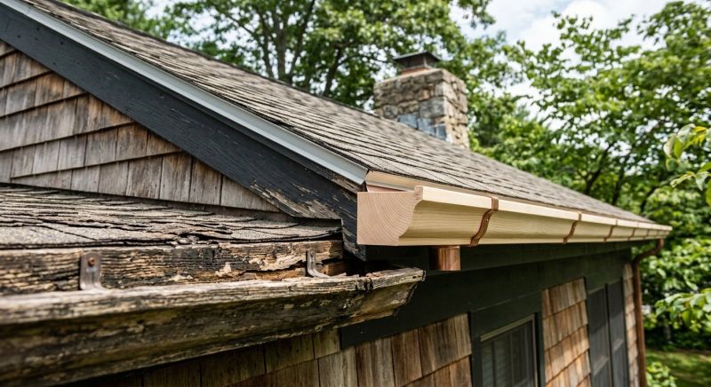 Wood Rain Gutter Installation in Clarksville, TN