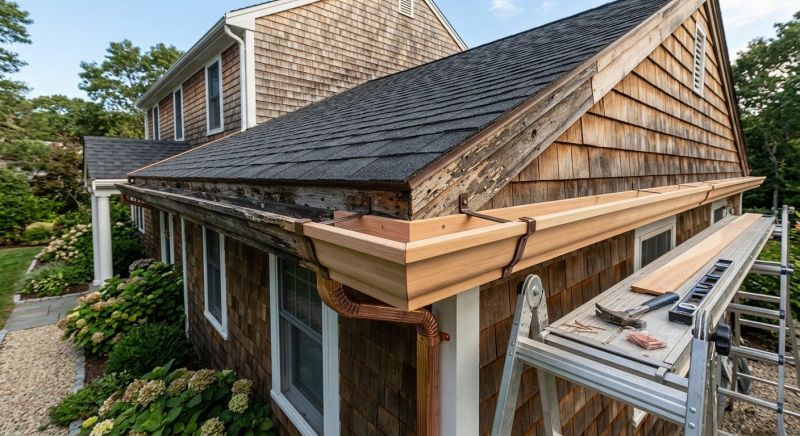 Wood Rain Gutter Installation in Clarksville, TN